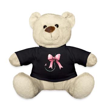 Coquette Bow Pêche Hameçon Arc Rose - Nounours - noir - Devant