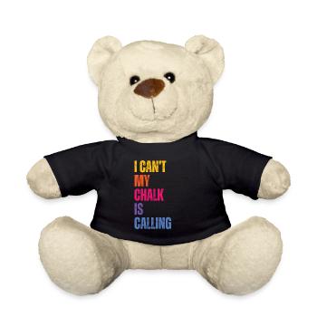 Je ne peux pas que ma craie appelle Boulderer - Nounours - noir - Devant