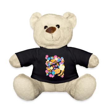 Bees Bumblebee Insect Bee Children Child - Teddy Bear - black - Front