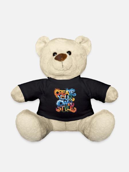 Gestalte Deinen Eigenen Stil Kreativ Farbvielfalt - Teddy - Schwarz