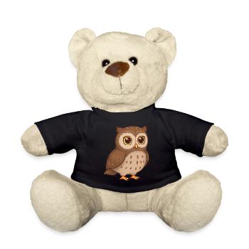 Animal Cartoon Owl - Teddy Bear - black - Front