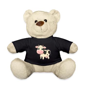 Animal Cartoon Cow - Teddy Bear - black - Front