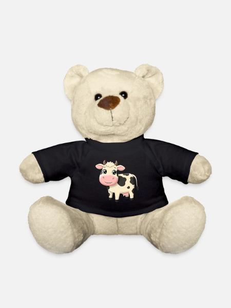 Tier Cartoon Kuh - Teddy - Schwarz