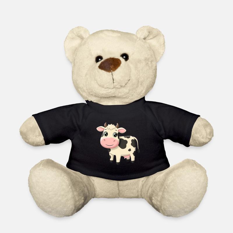 Tier Cartoon Kuh - Teddy - Schwarz