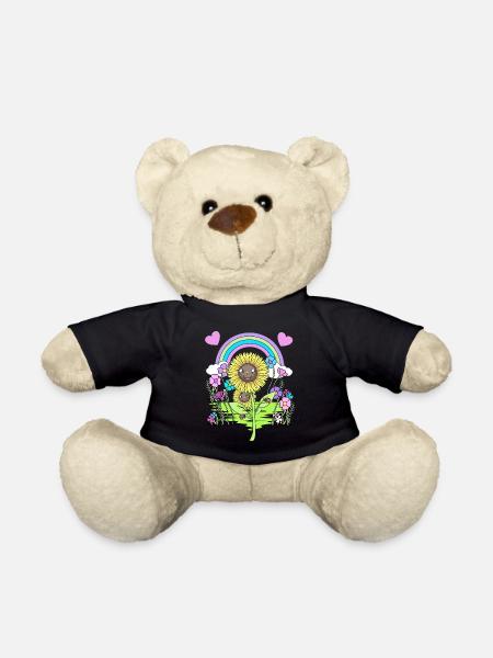 Tournesol Fleurs de tournesol - Nounours - noir