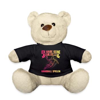 Handball Liebhaber Handball Sport Spieler - Teddy - Schwarz - Vorne
