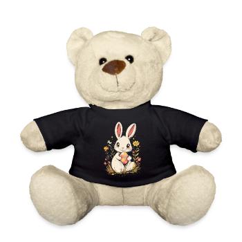 Ostern Osterhase Vintage - Teddy - Schwarz - Vorne