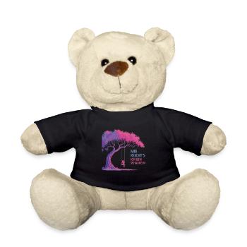Mir Reicht's Ich Geh Schaukeln – Entspanne Mit - Teddy - Schwarz - Vorne