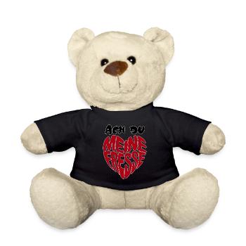 Ach du meine Fresse - Teddy - Schwarz - Vorne