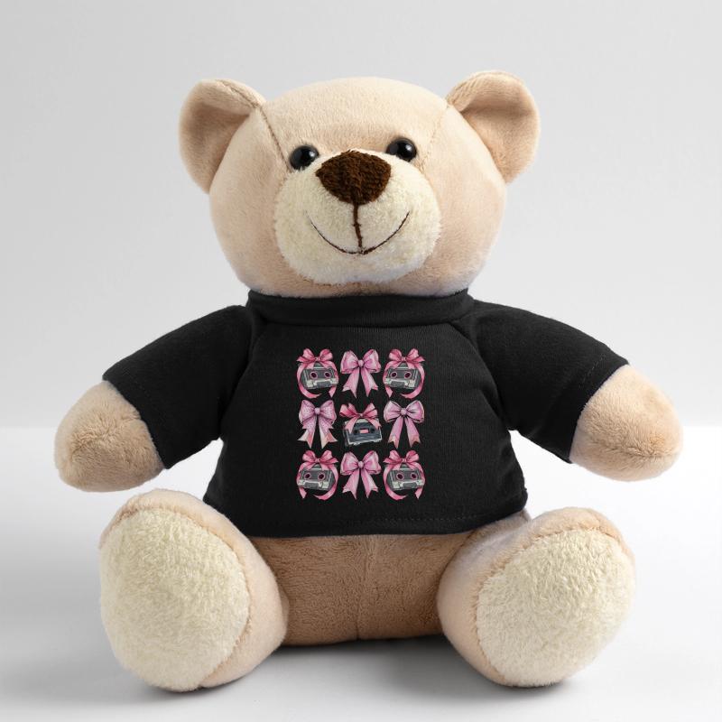 Coquette Bow Cassette Strap 80s Retro Teddy Bear
