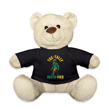 Sasquatch Toe-tally Rasta-fied Jamaican Bigfoot - Teddy - Schwarz - Vorne