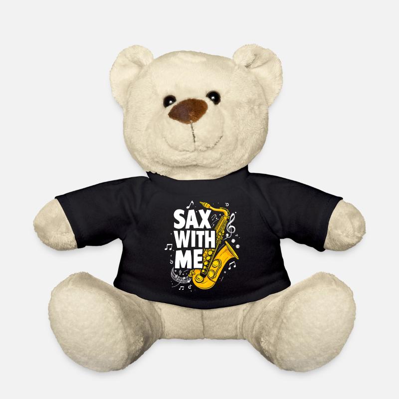 Saxophon - Sax with me Musikliebe - Teddy - Schwarz
