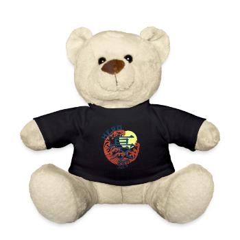 Japan Hero since July 2011 Geburtstaggeschenk - Teddy - Schwarz - Vorne