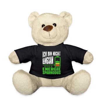 Je ne suis pas LENT, je suis en FAIBLE PUISSANCE - Nounours - noir - Devant
