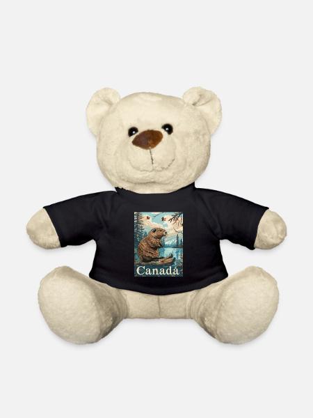 Kanadischer Biber Am Fluss In Wunderschöner - Teddy - Schwarz