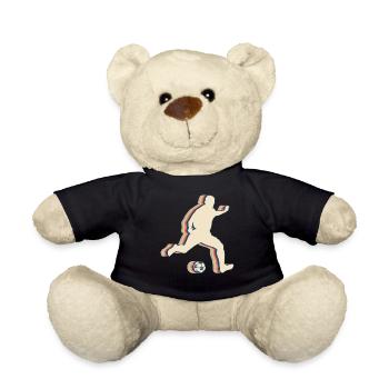 Fußballspieler Mannschaft Trainer Trainer Retro - Teddy - Schwarz - Vorne