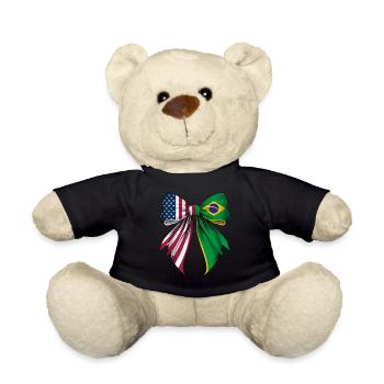 Coquette Bow Brazil Roots Heritage - Teddy Bear - black - Front