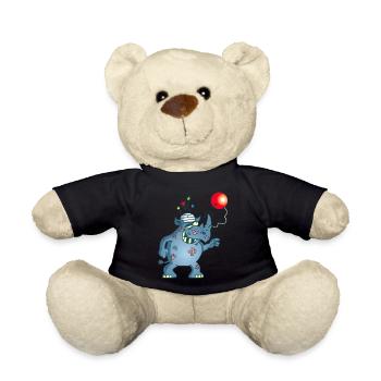 Nashorn und Bilboquet - Teddy - Schwarz - Vorne