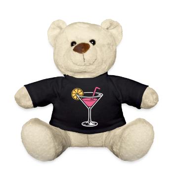 Cocktail Alkohol Mixgetränk Longdrinks - Teddy - Schwarz - Vorne