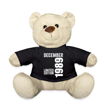 Cadeau Anniversaire Rétro - Décembre 1989 - Nounours - noir - Devant