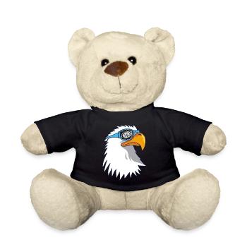 Adler und galaktische Brille - Teddy - Schwarz - Vorne