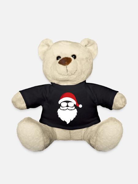 cool santa - Teddy Bear - black