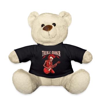 Treble Maker Guitariste Musicien Pun Rock - Nounours - noir - Devant