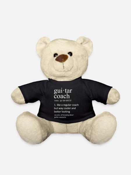 Définition d’un coach de guitare drôle : professeur de musique - Nounours - noir