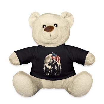 Bigfoot Lune Bigfoot patriotique drôle pour le 4e anniversaire - Nounours - noir - Devant