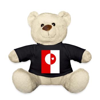 Greenland flag - Teddy Bear - black - Front