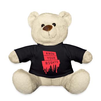 Know Your Rights Aktivismus Gerechtigkeit Freiheit - Teddy - Schwarz - Vorne