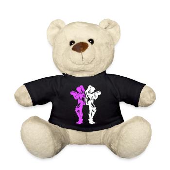 Équipe de fitness féminine bodybuilder - Nounours - noir - Devant