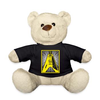 E-Gitarren-Silhouette - Teddy - Schwarz - Vorne
