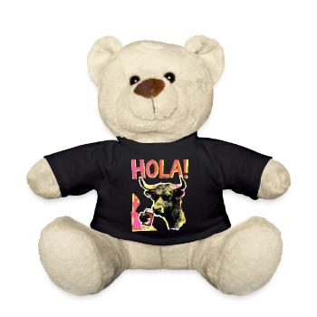 Hallo Kuh Bier Rindvieh - Teddy - Schwarz - Vorne