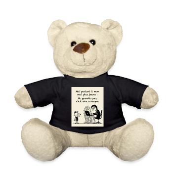 Grandir Est Une Arnaque Humour - Teddy - Schwarz - Vorne