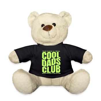Fête des pères cadeau papa - Club des papas cool - Nounours - noir - Devant