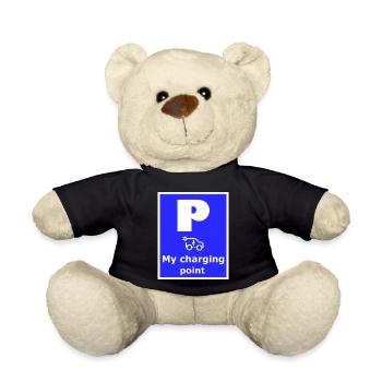 My charging point sign - Teddy Bear - black - Front