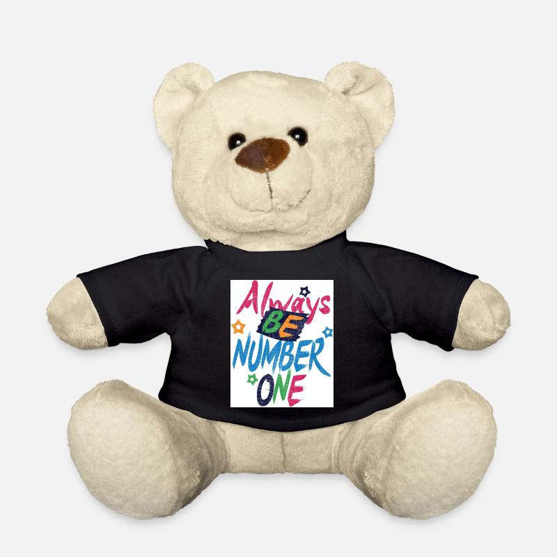 Always_be_Number 1 - Teddy Bear - black