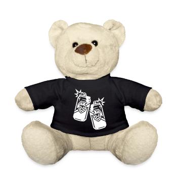 Bierdose Hopfen Dose Bier - Teddy - Schwarz - Vorne