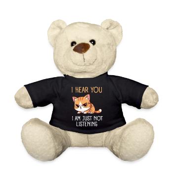 Cadeau drôle de maman chat pour la folle des chats - Nounours - noir - Devant