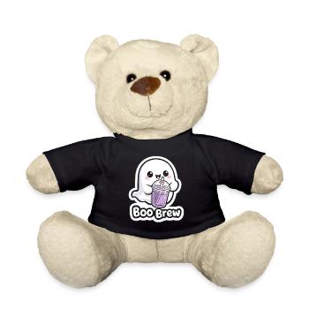 Kawaii Boo Brew Ghost - Teddy Bear - black - Front