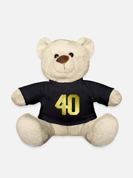 40 Zahl Trikot - Teddy - Schwarz