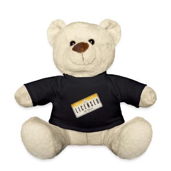 Lustiger Grill-Spruch I Grillen Motiv - Teddy - Schwarz - Vorne