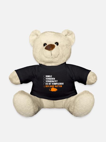 Nagetier Ratte Ratten - Teddy - Schwarz