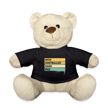 Geschenk für Controller - Teddy - Schwarz - Vorne