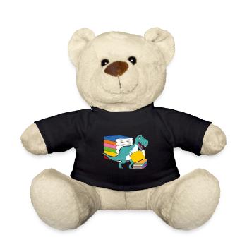 Dinosaur Books Future Paleontologist Dinosaurs - Teddy Bear - black - Front
