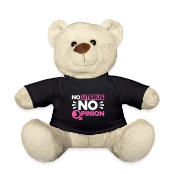 Women's Rights Feminist Empowerment - Teddy Bear - black - Front