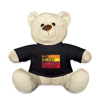 Metzger Fleischer Sprücher I Metzgerei - Teddy - Schwarz - Vorne