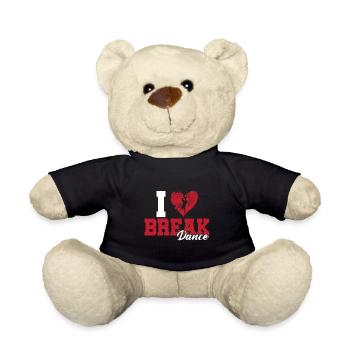 I love breakdancing - Teddy Bear - black - Front