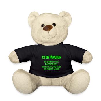 Pädagogin - Die Superheldin des Klassenzimmers! - Teddy - Schwarz - Vorne